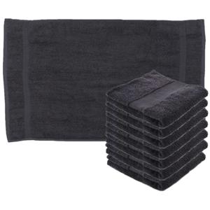 Towelcity Luxe badhanddoek - 8x - donkergrijs - 50 x 90 cm - 550 grams - Badkamer textiel - Katoen