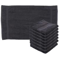 Towelcity Luxe badhanddoek - 8x - donkergrijs - 50 x 90 cm - 550 grams - Badkamer textiel - Katoen