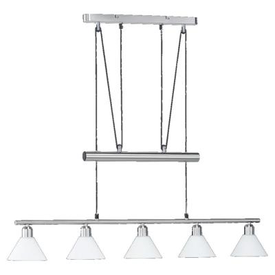 Trio Moderne HanglampSeries 3751 5-lichts nikkel mat - 3751051-07