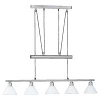 Trio Moderne HanglampSeries 3751 5-lichts nikkel mat - 3751051-07 Trio Moderne HanglampSeries 3751 5-lichts nikkel mat - 3751051-07