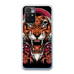 Tiger and Rattlesnakes: Xiaomi Redmi 10 Transparant Hoesje