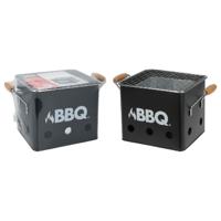 BBQ Kubus Mini Barbecue 28.5x15.5x15 cm Zwart BBQ Kubus Mini Barbecue 28.5x15.5x15 cm Zwart