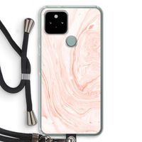 Peach bath: Pixel 5 Transparant Hoesje met koord