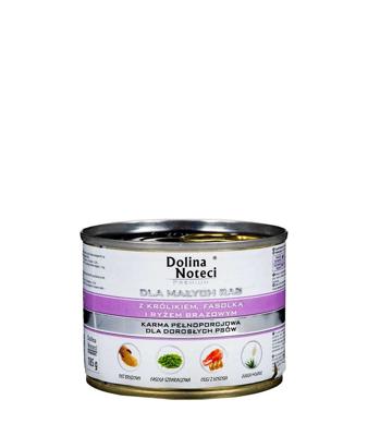 DOLINA NOTECI Premium Adult Small Konijn, bonen, rijst - Nat hondenvoer - 185g