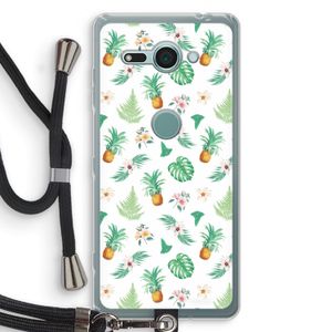 Ananas bladeren: Sony Xperia XZ2 Compact Transparant Hoesje met koord