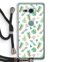 Ananas bladeren: Sony Xperia XZ2 Compact Transparant Hoesje met koord