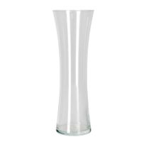 Bloemenvaas/vazen van transparant glas 40 x 13 cm - thumbnail