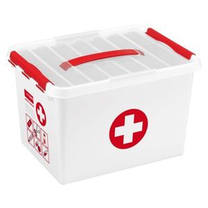 EHBO box/doos/kist met vakken 22 liter