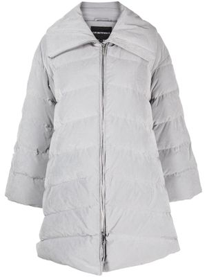 Emporio Armani Gewatteerde jas - Grijs Emporio Armani Gewatteerde jas - Grijs