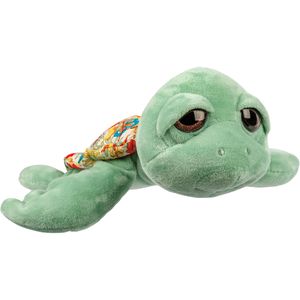 Suki Gifts pluche zeeschildpad Jules knuffeldier - cute eyes - lichtgroen - 24 cm   -