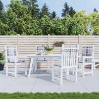 Tuinstoelkussens 4 st 100x50x3 cm oxford stof ruitpatroon grijs - thumbnail