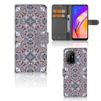 OPPO Reno5 Z | A94 5G Bookcase Flower Tiles - thumbnail