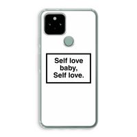 Self love: Google Pixel 5 Transparant Hoesje