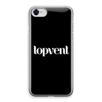 Topvent Zwart: iPhone 8 Transparant Hoesje