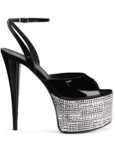 Giuseppe Zanotti sandales Gz Aida 150 mm en cuir - Noir