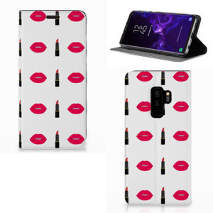 Samsung Galaxy S9 Plus Hoesje met Magneet Lipstick Kiss