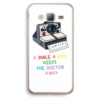 Smile: Samsung Galaxy J3 (2016) Transparant Hoesje