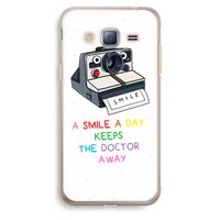 Smile: Samsung Galaxy J3 (2016) Transparant Hoesje