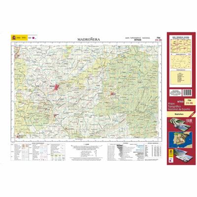 Topografische kaart 706 MT50 Madroñera | CNIG - Instituto Geográfico Nacional1