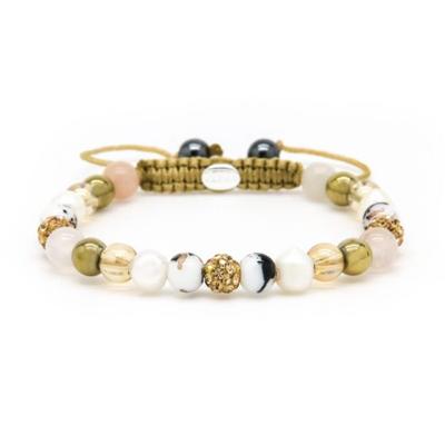 Karma Armband Spiral Zoey XS Gold Crystal