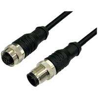 BKL Electronic 2702036 Sensor/actuator verlengkabel M12 Aantal polen: 3 Stekker (recht) op koppeling (recht) 2 m 1 stuk(s)