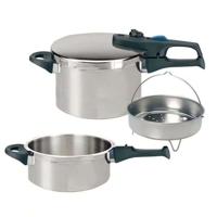 Stoomkoker - FACKELMANN - Elo Praktika Plus XL - roestvrij staal 18/10 - 22 cm - 3 tot 6 liter Stoomkoker - FACKELMANN - Elo Praktika Plus XL - roestvrij staal 18/10 - 22 cm - 3 tot 6 liter
