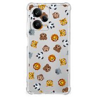 Doorzichtige Silicone Hoesje voor Xiaomi Redmi Note 12 Pro Plus Dieren Emojis