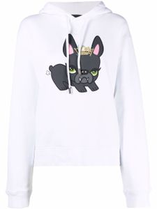 DSQUARED2 hoodie à imprimé graphique - Blanc