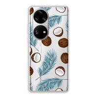 Kokosnoot roze: Huawei P50 Pro Transparant Hoesje Kokosnoot roze: Huawei P50 Pro Transparant Hoesje