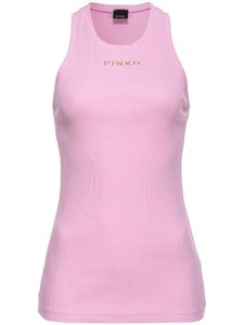 PINKO haut en coton mélangé à logo - Rose