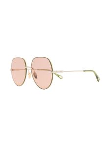 Chloé Eyewear lunettes de soleil à monture oversize - Or