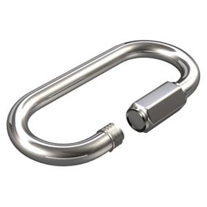 dörner + helmer 4915284 Ketting noodkoppeling met schroeven 8 mm RVS A2 6 stuk(s)