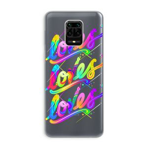 Loves: Xiaomi Redmi Note 9 Pro Transparant Hoesje