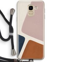 Geo #2: Samsung Galaxy J6 (2018) Transparant Hoesje met koord