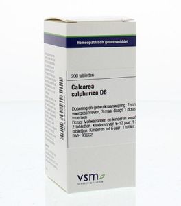 VSM Calcarea sulphurica D6 (200 tab)