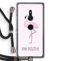 Pink positive: Sony Xperia XZ2 Transparant Hoesje met koord