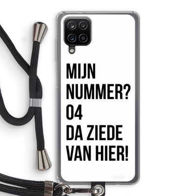 Da ziede van hier: Samsung Galaxy A12 Transparant Hoesje met koord