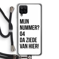 Da ziede van hier: Samsung Galaxy A12 Transparant Hoesje met koord