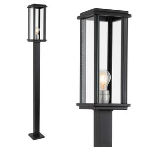 Buitenlamp Capital L sokkellamp zwart