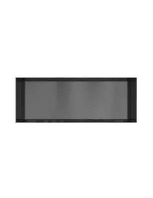 Hotbath &MORE Inbouwnis 30x80x10cm frameless Geborsteld Zwart PVD