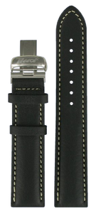 Horlogeband Tissot T0144101605700 / T600025440 Leder Zwart 19mm