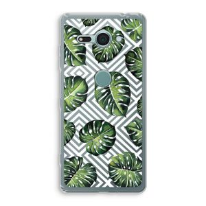 Geometrische jungle: Sony Xperia XZ2 Compact Transparant Hoesje