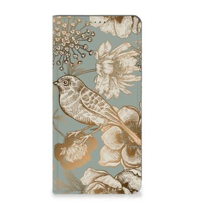 Smart Cover voor Nokia G42 Vintage Bird Flowers Smart Cover voor Nokia G42 Vintage Bird Flowers