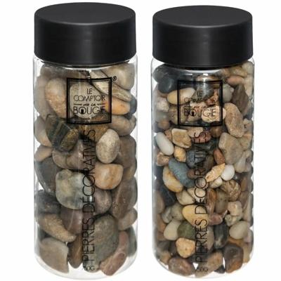 Atmosphera Decoratie stenen - bruin - middelgroot en klein - 750 gram - Aquarium en vazen vulling Atmosphera Decoratie stenen - bruin - middelgroot en klein - 750 gram - Aquarium en vazen vulling