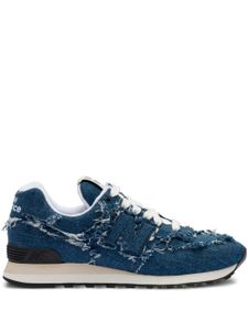 Miu Miu x New Balance baskets 574 en jean - Bleu