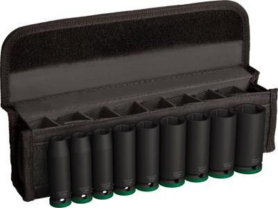 Bosch Accessoires 9-delige Krachtdoppenset 77 mm, 10; 11; 13; 17; 19; 21; 22; 24; 27 mm - 2608003040