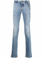 Balmain jean droit à taille mi-haute - Bleu Balmain jean droit à taille mi-haute - Bleu