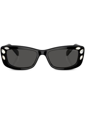 Swarovski Eyewear lunettes de soleil à monture rectangulaire - Noir