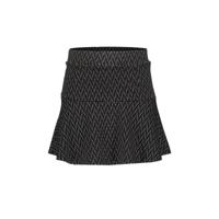 Geisha winter rok meisjes - zwart/wit - jacquard