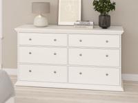 Dressoir NORTON 6 lades wit